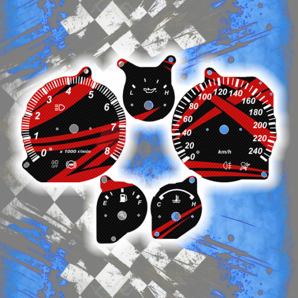 Tachoscheiben DEIN-TACHO.DE für den Mazda MX 5 NB Zigg Edition