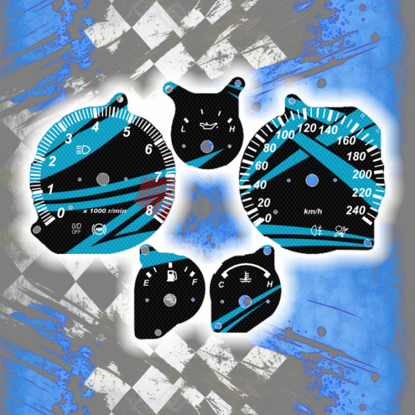 Tachoscheiben DEIN-TACHO.DE für den Mazda MX 5 NB Zigg Edition